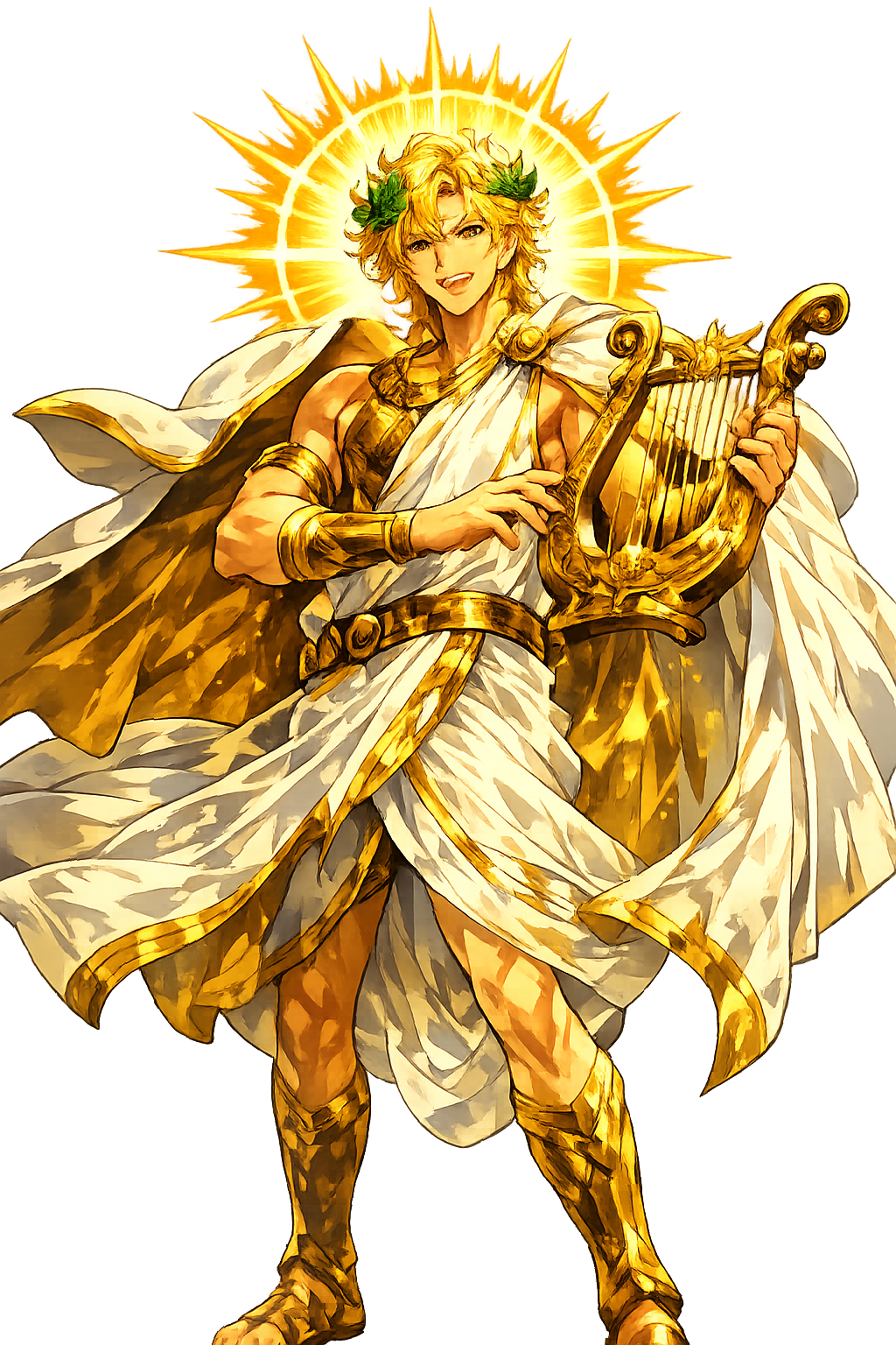 apóllōn — God of Light, bearing the golden lyre