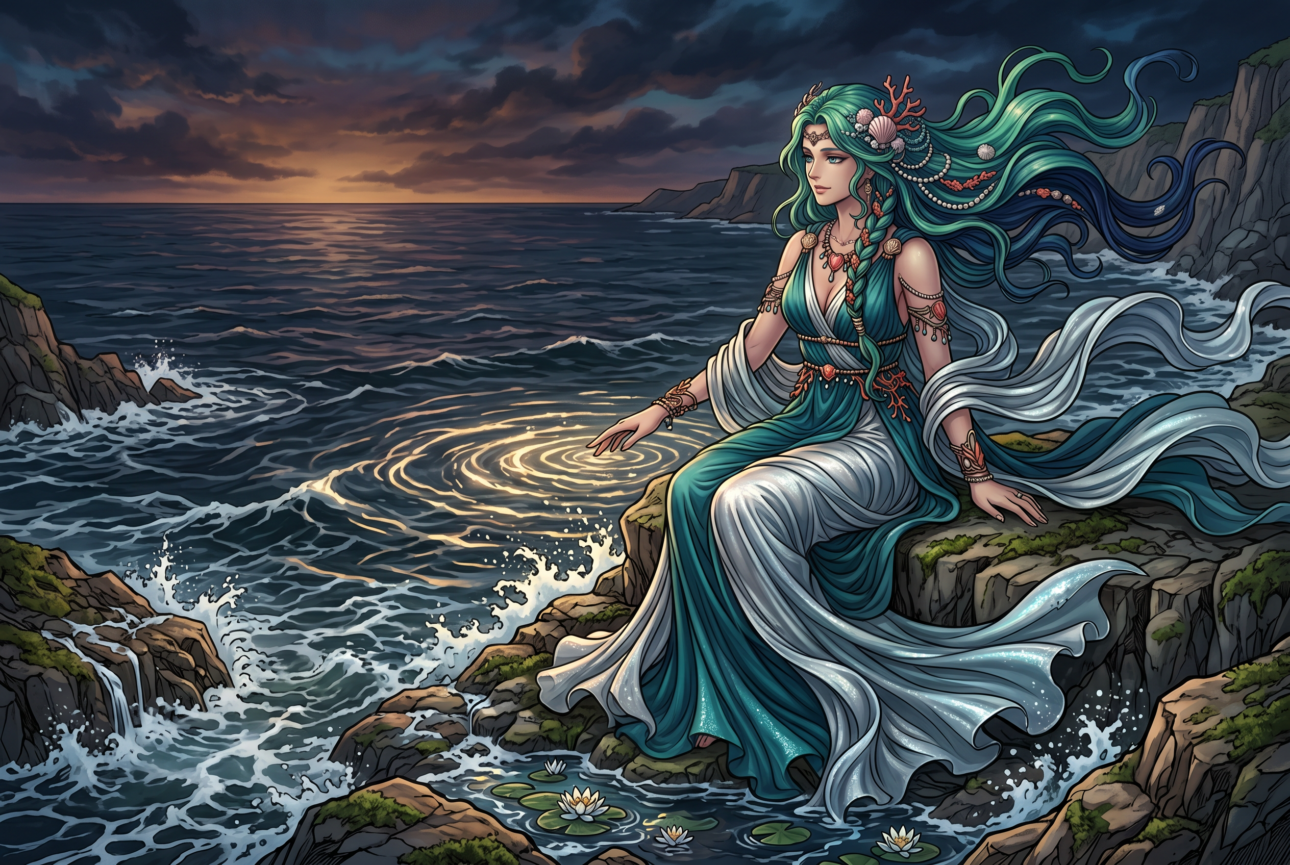 Asía — Personified Continent of Asia