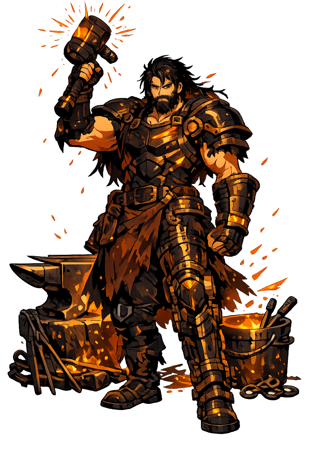 Hēphaistos — God of Fire, at his forge