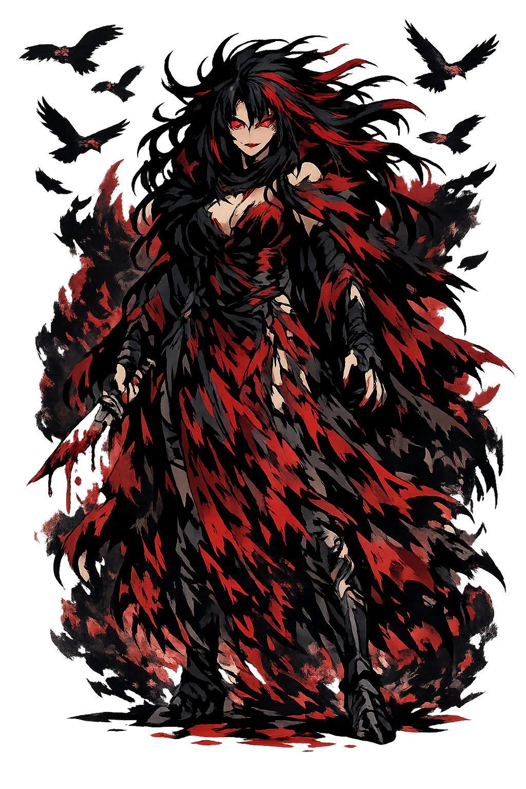 Kēr — Daimon of Violent Death, shadow-winged harbinger of doom